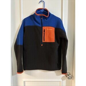 Cotopaxi Men’s Small Abrazo Half Zip Jacket Fleece Black Sweater